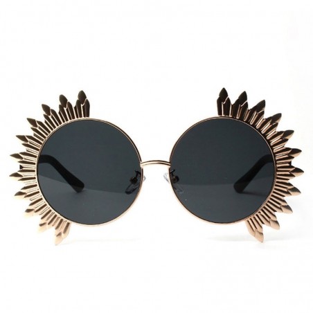Vintage round sunglasses with rivets - UV 400Sunglasses