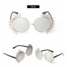 Vintage round sunglasses with rivets - UV 400Sunglasses