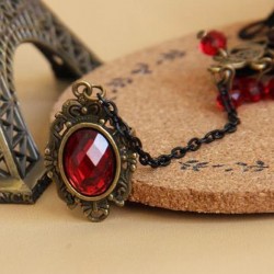 Gothic style lace bracelet with red rose & adjustable ringBracelets