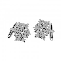 Silver snowflakes - cufflinksCufflinks