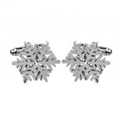 Silver snowflakes - cufflinksCufflinks