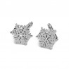 Silver snowflakes - cufflinksCufflinks