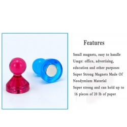 N35 - magnetic neodymium thumb tacks pins - fridge magnets - 14 piecesFridge magnets