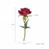 Elegant brooch with a red roseBrooches