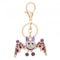 Crystal smiling bat - keyringKeyrings