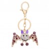 Crystal smiling bat - keyringKeyrings