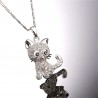 Crystal kitten - elegant necklaceNecklaces