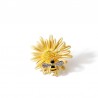 Crystal bee and daisy - an elegant broochBrooches