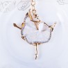 Dancing crystal ballerina - keyringKeyrings