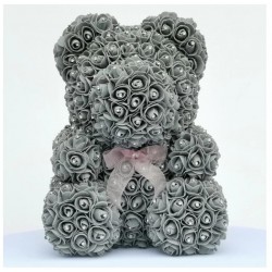 Rose bear - bear made of infinity roses with diamonds - 25 cm - 35 cmValentine's day