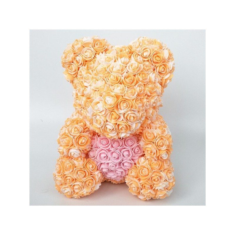 Rose bear - bear made from infinity roses with a heart - 25cm - 35cmValentine's day Rose bear - bear made from infinity roses with a heart - 25cm - 35cmValentine's day