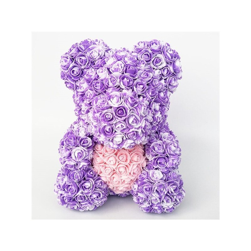 Rose bear - bear made from infinity roses with a heart - 25cm - 35cmValentine's day Rose bear - bear made from infinity roses with a heart - 25cm - 35cmValentine's day