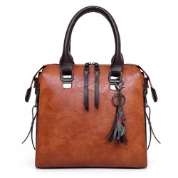 Elegant leather handbag - 4 pieces setSets