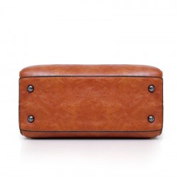 Elegant leather handbag - 4 pieces setSets