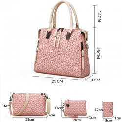Fashionable leather bag - 4 pieces setSets