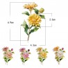 Crystal daisy - an elegant broochBrooches