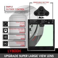 Auto darkening solar welding helmet - mask - 4 arc sensor DIN5 ~13Helmets