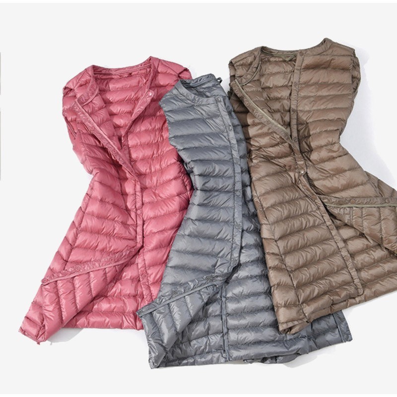 Fall - winter ultralight long down vestJackets Fall - winter ultralight long down vestJackets