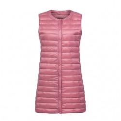 Fall - winter ultralight long down vestJackets