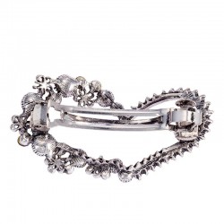 Crystal heart shaped flower - hairpinHair clips