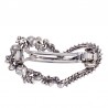 Crystal heart shaped flower - hairpinHair clips