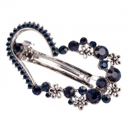 Crystal heart shaped flower - hairpinHair clips