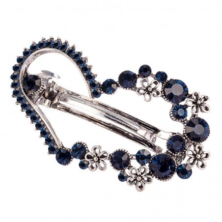 Crystal heart shaped flower - hairpinHair clips