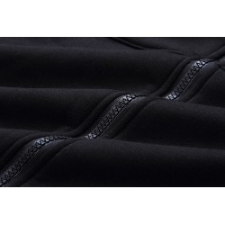 Casual oversized jacket - long hooded sweatshirt with zipper - plus sizeJackets