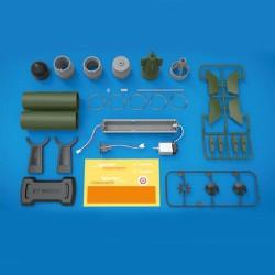 Electric RC submarine boat torpedo - assembly model kit - DIY toyBoats
