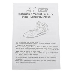 TKKJ A1 2.4G 4CH - twin-propeller hovercraft - RC boat - double motors - RTR modelBoats