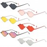 Lips shaped sunglasses with a metal frameSunglasses