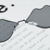 Lips shaped sunglasses with a metal frameSunglasses