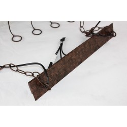 Vintage - hanging bottles holder - iron ceiling lamp - E27 LEDLights & lighting