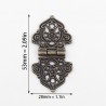 Vintage hollow flowers - alloy furniture hinges - 2 piecesFurniture