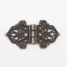 Vintage hollow flowers - alloy furniture hinges - 2 piecesFurniture