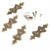 Antique brass - furniture corner decorative protectors - 4 piecesFurniture