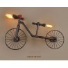 Bicycle & water pipe - vintage LED Edison light - wall lampWall lights