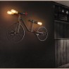 Bicycle & water pipe - vintage LED Edison light - wall lampWall lights