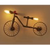 Bicycle & water pipe - vintage LED Edison light - wall lampWall lights