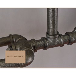 Bicycle & water pipe - vintage LED Edison light - wall lampWall lights