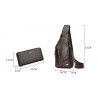 Fashionable crossbody leather bag with leaves patternBags