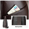 Fashionable crossbody leather bag with leaves patternBags