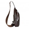 Fashionable crossbody leather bag with leaves patternBags