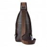 Fashionable crossbody leather bag with leaves patternBags
