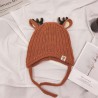 Winter hat with small reindeers horns & ears - knitted hat for kidsHats & caps