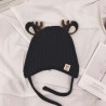 Winter hat with small reindeers horns & ears - knitted hat for kidsHats & caps