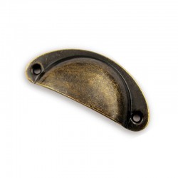 Shell shaped furniture handles with screws - 8 piecesFurniture