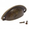 Shell shaped furniture handles with screws - 8 piecesFurniture