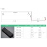 Gold - silver - black - hidden furniture door handles - zinc alloyFurniture